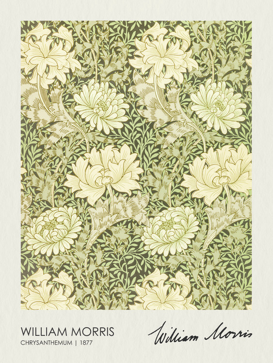 William Morris Plakát, Obraz - Chrysantemum (1877), William Morris, 30 × 40 cm