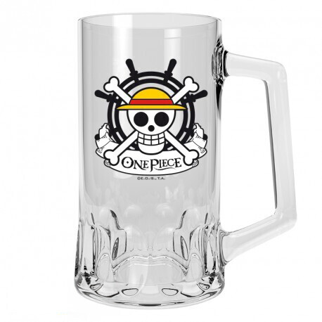 ABY STYLE Sklenička One Piece - Skull - Luffy, 0,5 l