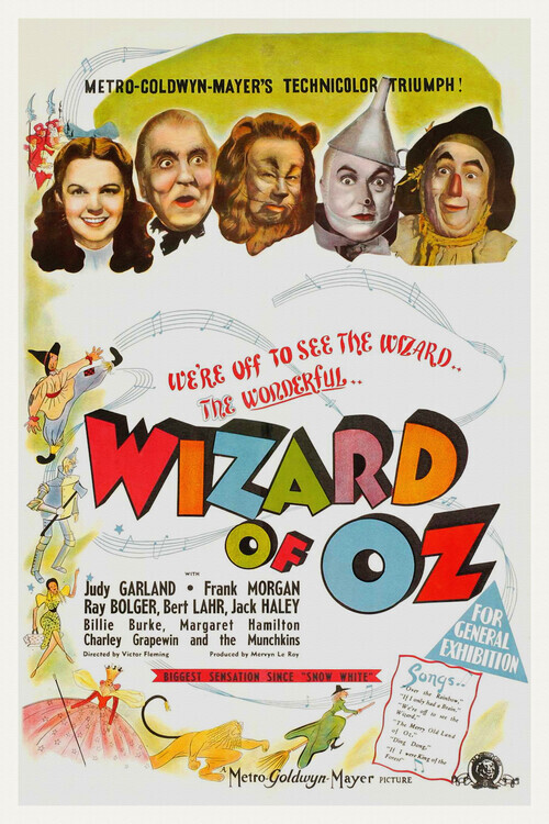 Europosters Plakát, Obraz - The Wonderful Wizard of Oz, Ft. Judy Gardland, 26.7 × 40 cm