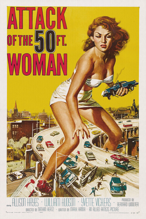 Europosters Plakát, Obraz - Attack of the 50ft Woman, 26.7 × 40 cm