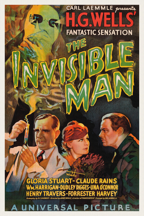 Europosters Plakát, Obraz - The Invisible Man, 26.7 × 40 cm