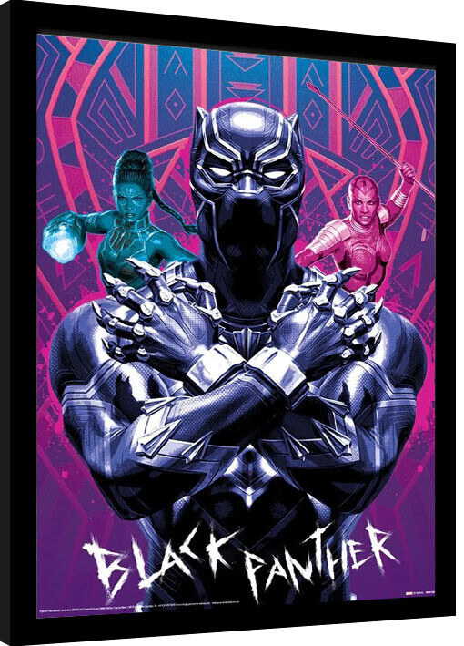 PYRAMID Obraz na zeď - Black Panther - Wakanda Forever, 34.3 × 44.5 cm