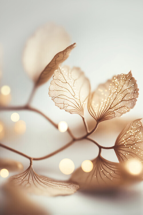 Treechild Plakát, Obraz - Filigree Leafs, Treechild, 26.7 × 40 cm