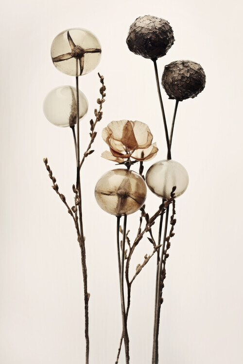 Treechild Plakát, Obraz - Glass Ball Flowers, Treechild, 26.7 × 40 cm