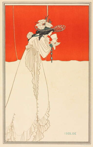 Beardsley, Aubrey Plakát, Obraz - Isolde, 1895, Beardsley, Aubrey, 26.7 × 40 cm