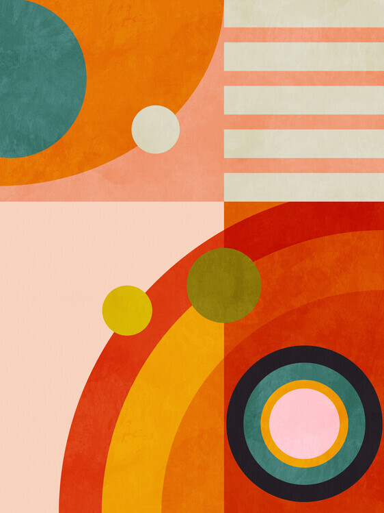 Ana Rut Bre Plakát, Obraz - Playing Around Shapes 3, Ana Rut Bre, 30 × 40 cm