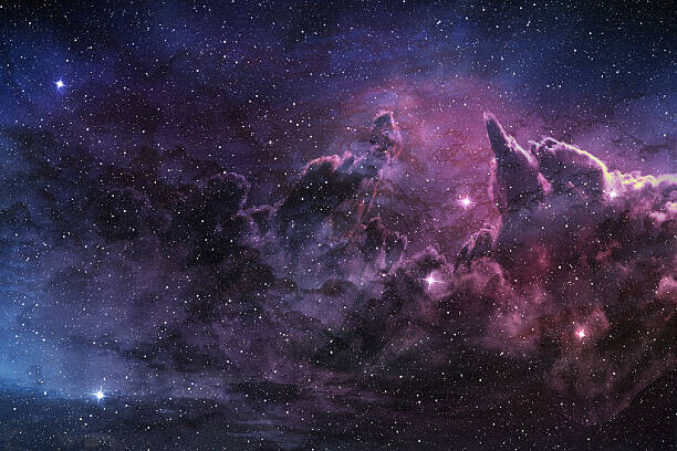 ClaudioVentrella Plakát, Obraz - purple nebula and cosmic dust, ClaudioVentrella, 40 × 26.7 cm