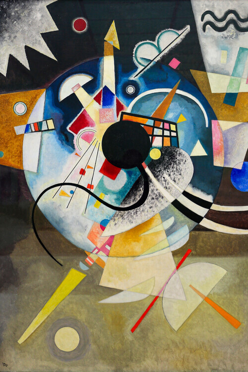 Wassily Kandinsky Plakát, Obraz - A Center (1922), Wassily Kandinsky, 26.7 × 40 cm