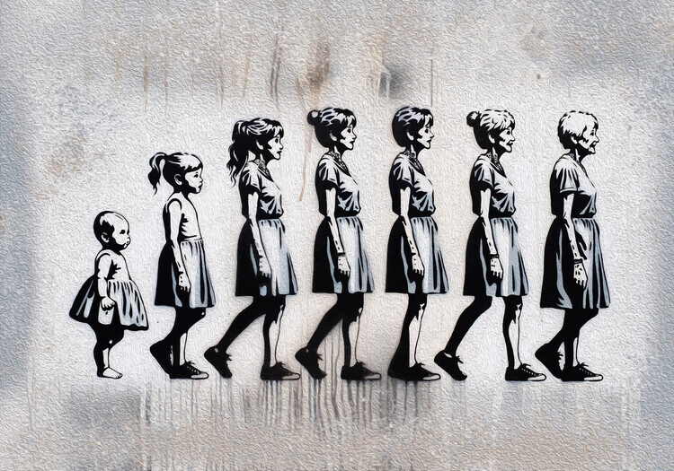 Andreas Magnusson Plakát, Obraz - Female Ages, Andreas Magnusson, 40 × 26.7 cm