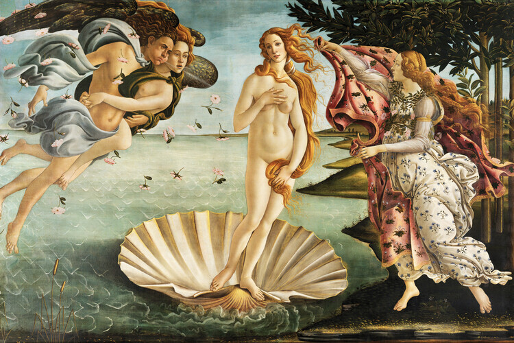 Sandro Botticelli Plakát, Obraz - The Birth of Venus, Sandro Botticelli, 40 × 26.7 cm