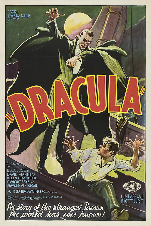 Europosters Plakát, Obraz - Dracula 1931, 26.7 × 40 cm