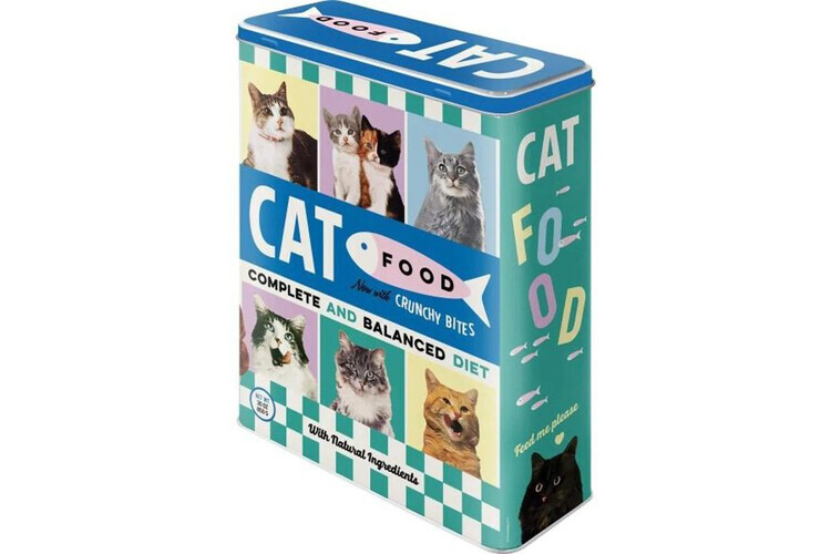 Nekupto Plechová dóza Plechová dóza Cat Food, 4 l