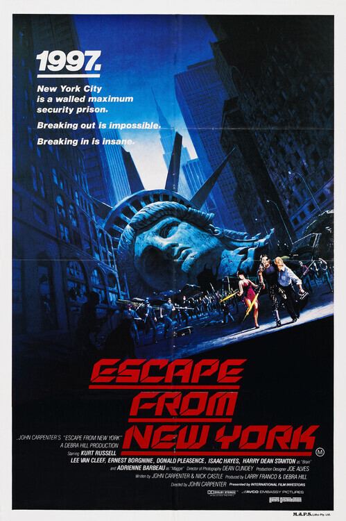 Europosters Plakát, Obraz - Escape From New York 02, 26.7 × 40 cm