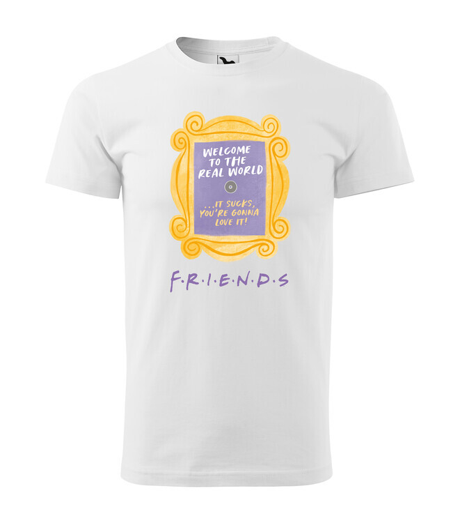 Europosters Tričko Friends - Welcome To The Real World, Pánské, Regular, M