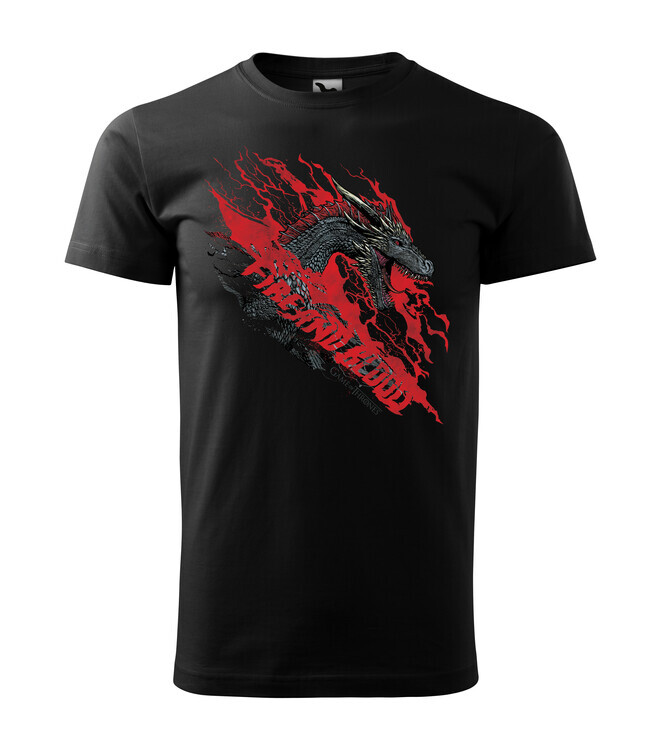 Europosters Tričko Game of Thrones - Fire and Blood, Pánské, Regular, M