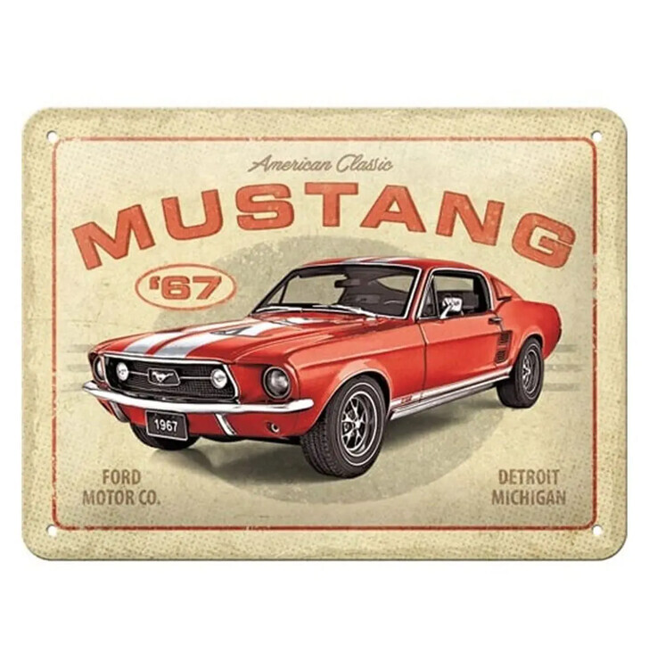 Nekupto Plechová cedule Ford Mustang, 20 x 15 cm