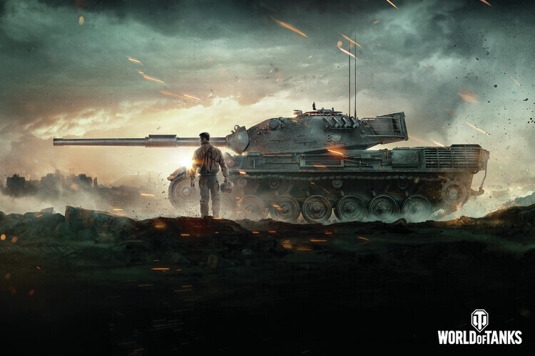 WOT Plakát, Obraz - World of Tanks - Man and Machine, WOT, 40 × 26.7 cm