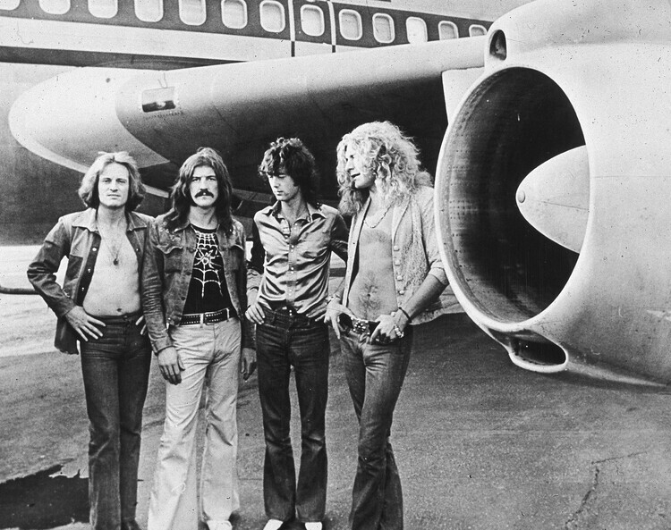 Hulton Archive Plakát, Obraz - Led Zeppelin With The Starship, 1973, 40 × 30 cm