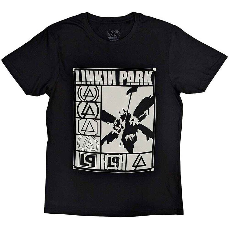 ROCKOFF Tričko Linkin Park - Logos Rectangle, M