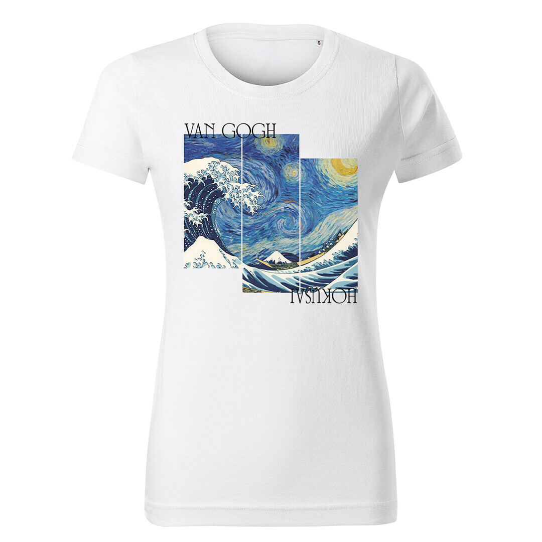 Europosters Tričko Katsushika Hokusai ft. Van Gogh - The Wave, Vincent van Gogh, Pánské, Regular, M