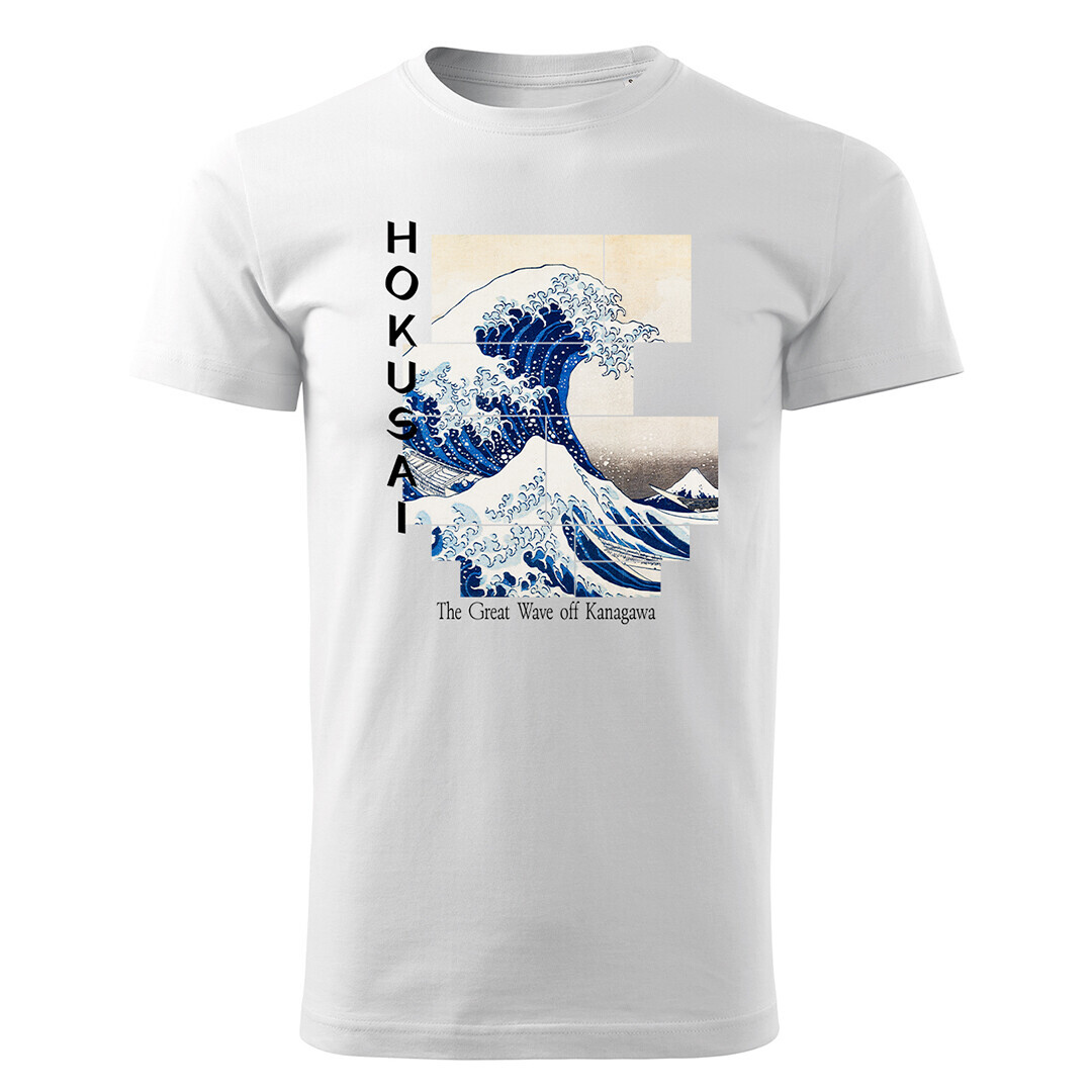 Europosters Tričko The Great Wave off Kanagawa, Katsushika Hokusai, Pánské, Regular, M