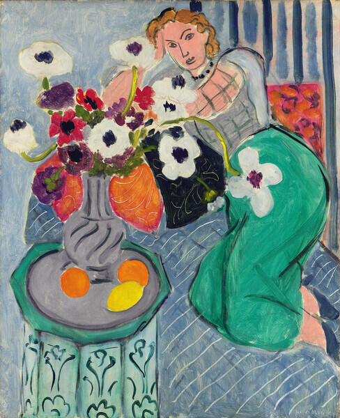 Henri Matisse Plakát, Obraz - Odalisque, Blue Harmony, 1937, Henri Matisse, 30 × 40 cm