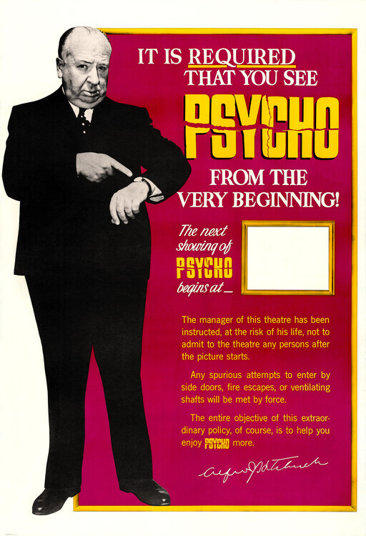 Europosters Plakát, Obraz - Psycho (1960), 26.7 × 40 cm