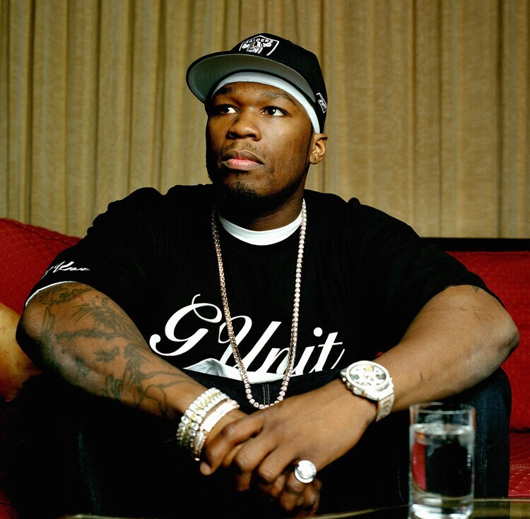 Eamonn McCabe/Popperfoto Plakát, Obraz - 50 Cent, 40 × 40 cm