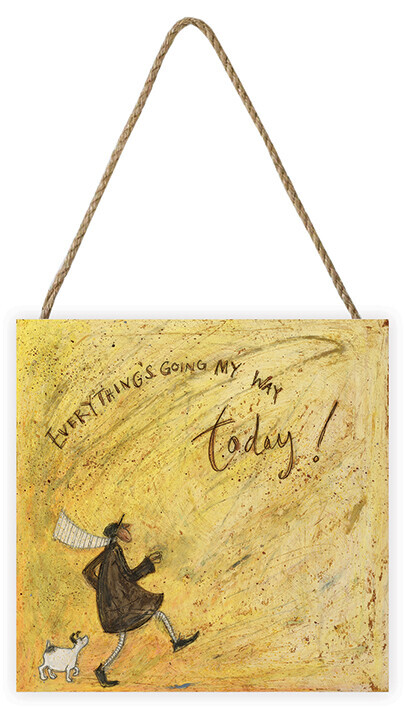 PYRAMID Dřevěný obraz Sam Toft - Everything's Going My Way Today!, 20 × 20 cm