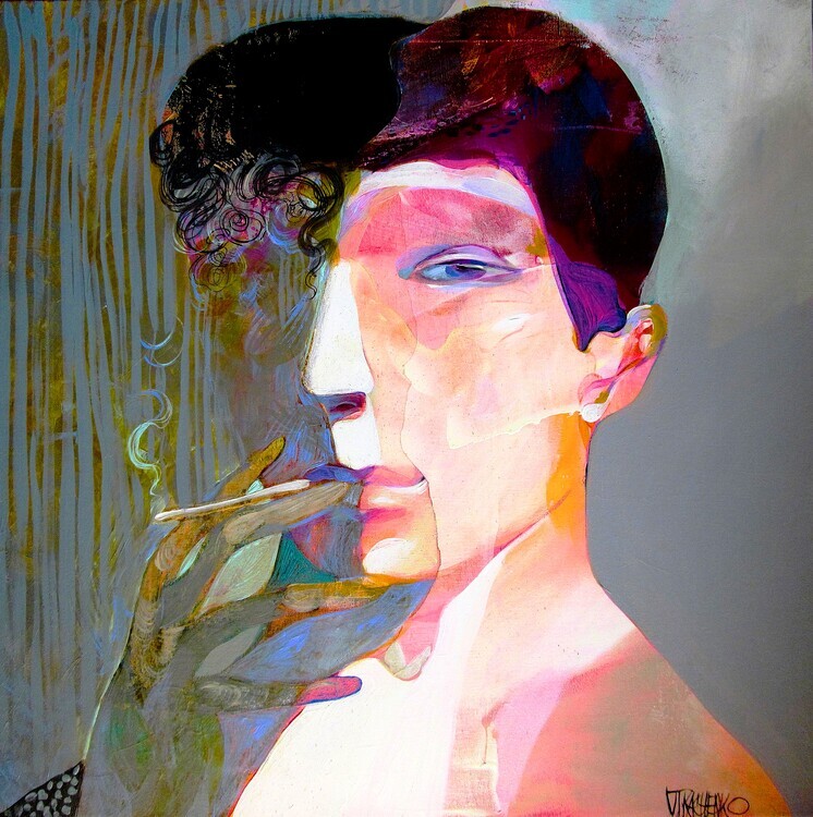 Victor Tkachenko Plakát, Obraz - Smoky, Victor Tkachenko, 40 × 40 cm