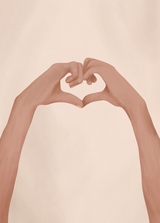 City Art Plakát, Obraz - Heart, City Art, 30 × 40 cm