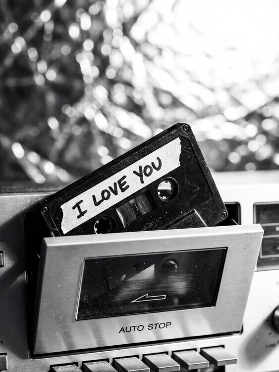 Andreas Magnusson Plakát, Obraz - I Love You Cassette, Andreas Magnusson, 30 × 40 cm