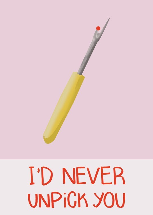 Charlotte Trudgett Plakát, Obraz - I'd never unpick you, Charlotte Trudgett, 30 × 40 cm