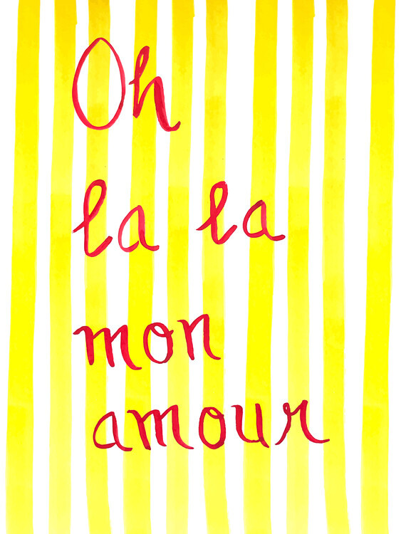 Elizabeth C Plakát, Obraz - Oh Lala Mon Amour, Elizabeth C, 30 × 40 cm