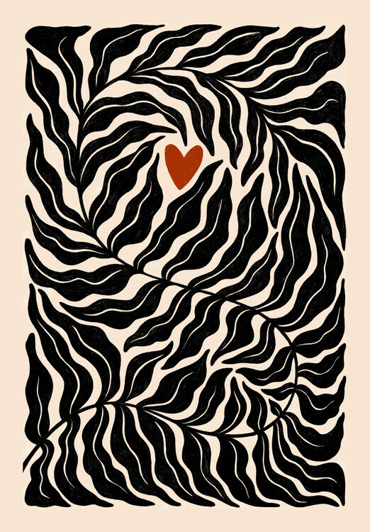 Maria Galybina Plakát, Obraz - Heart, Maria Galybina, 26.7 × 40 cm