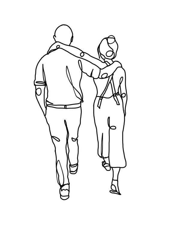 Hanna Lee Tidd Plakát, Obraz - Walking With Friends, Hanna Lee Tidd, 30 × 40 cm