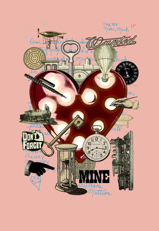 Pawel Pacholec Plakát, Obraz - Love Heart, Pawel Pacholec, 26.7 × 40 cm