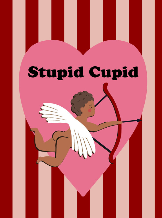 Aislinn Simmonds Plakát, Obraz - Stupid Cupid, Aislinn Simmonds, 30 × 40 cm