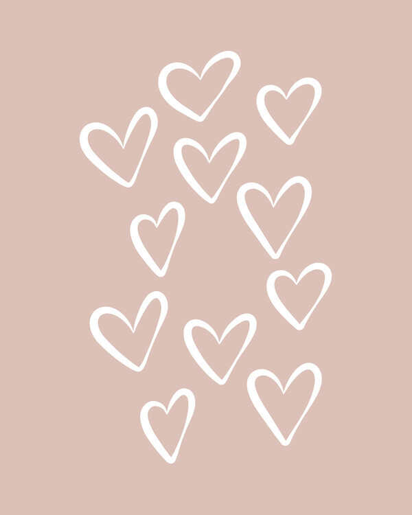 KsanaKalpa Plakát, Obraz - Hearts, KsanaKalpa, 30 × 40 cm