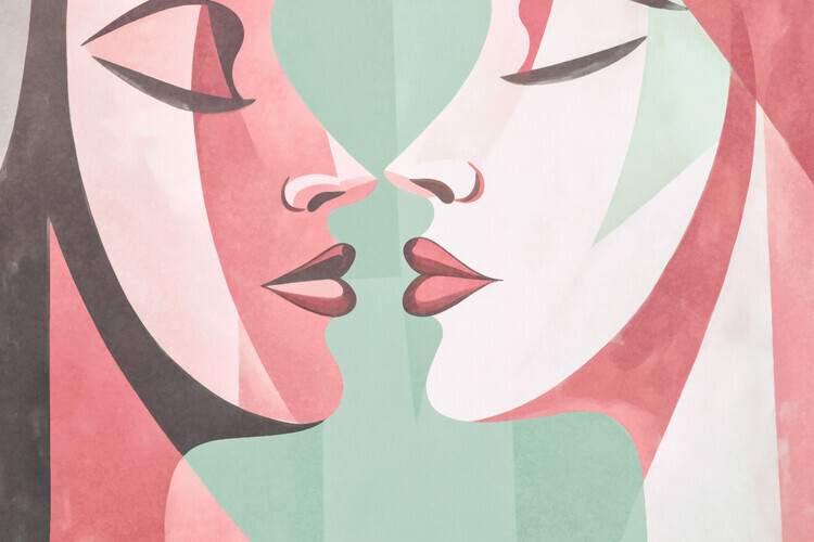 Andrea Haase Plakát, Obraz - Abstract Intimacy, Andrea Haase, 40 × 26.7 cm