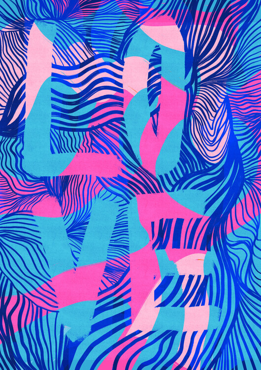 Baroo Bloom Plakát, Obraz - LOVE, Baroo Bloom, 30 × 40 cm