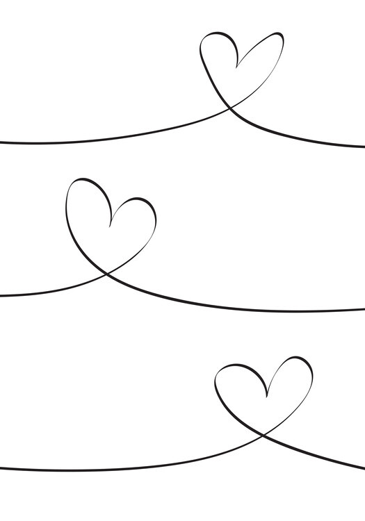 Pictufy Studio II Plakát, Obraz - One Line 02, Pictufy Studio II, 26.7 × 40 cm