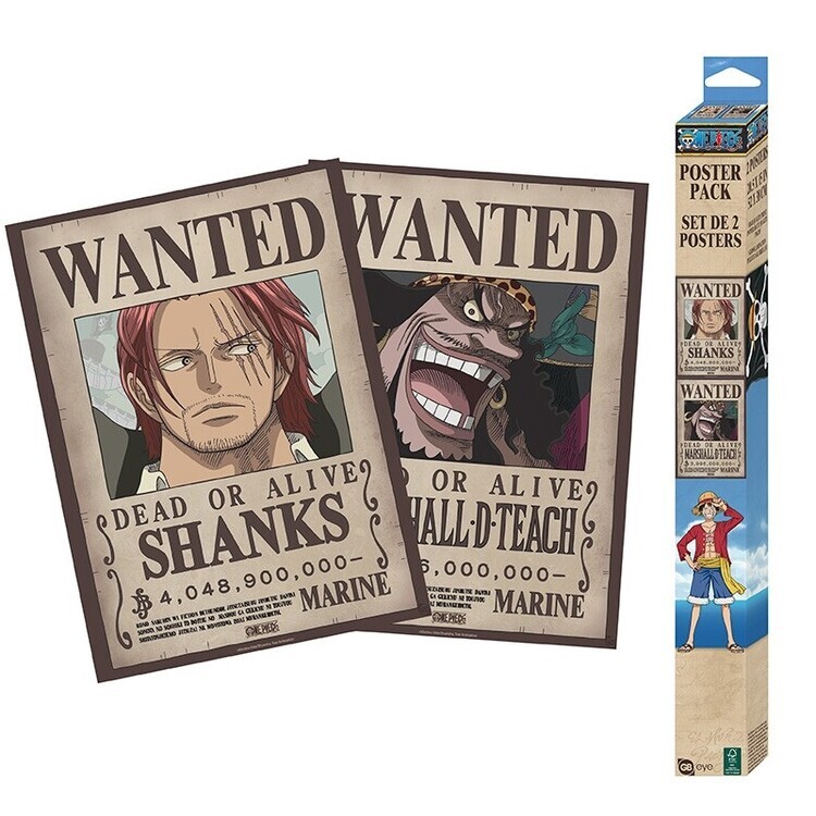 ABY STYLE Dárkový set One Piece - Wanted Shanks & Blackbeard