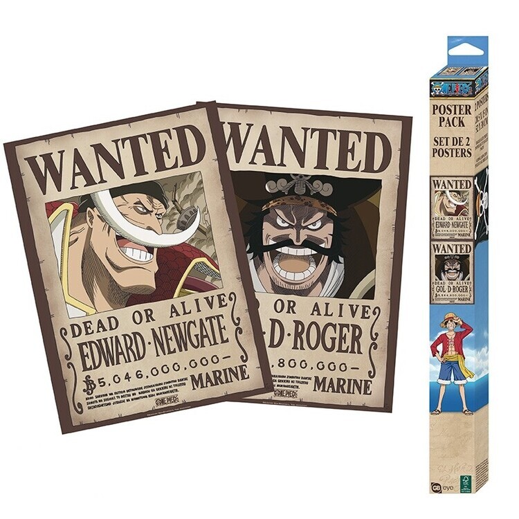 ABY STYLE Dárkový set One Piece - Wanted Roger & Whitebeard