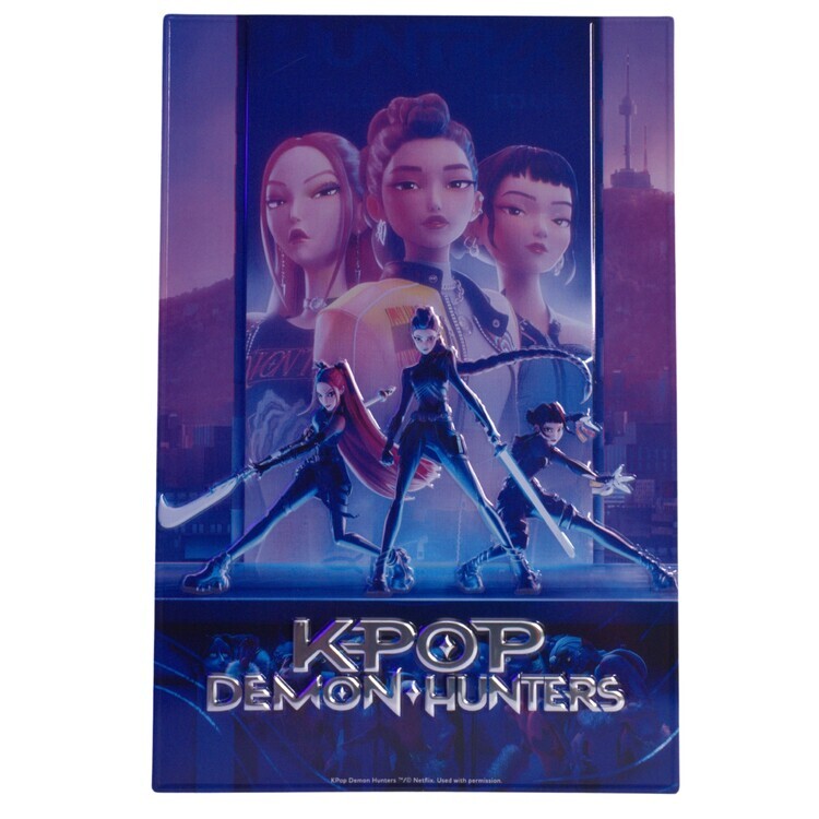 DISTRINEO Plechová cedule K-Pop Demon Hunters - Huntrix, 20 x 30 cm