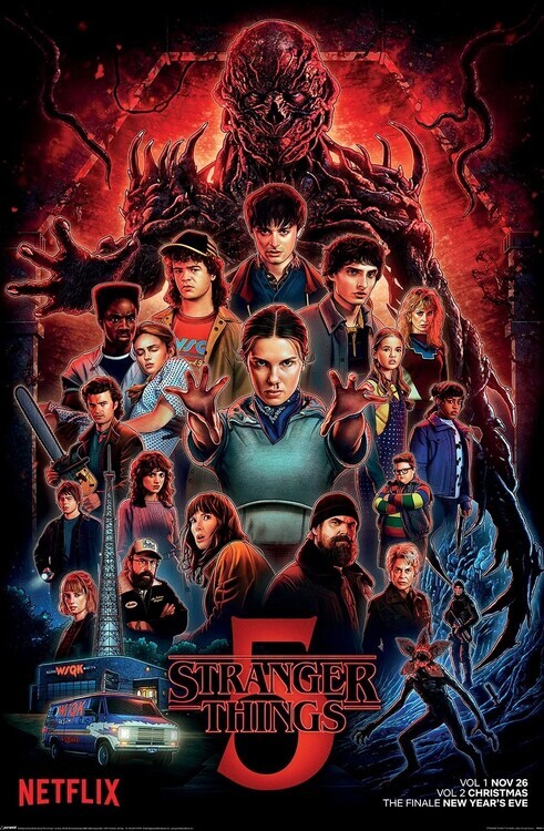 PYRAMID Plakát, Obraz - Stranger Things: Season 5 - One Sheet, 61 × 91.5 cm