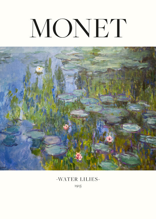 Claude  Monet Plakát, Obraz - Water Lilies 1915, Claude  Monet, 30 × 40 cm