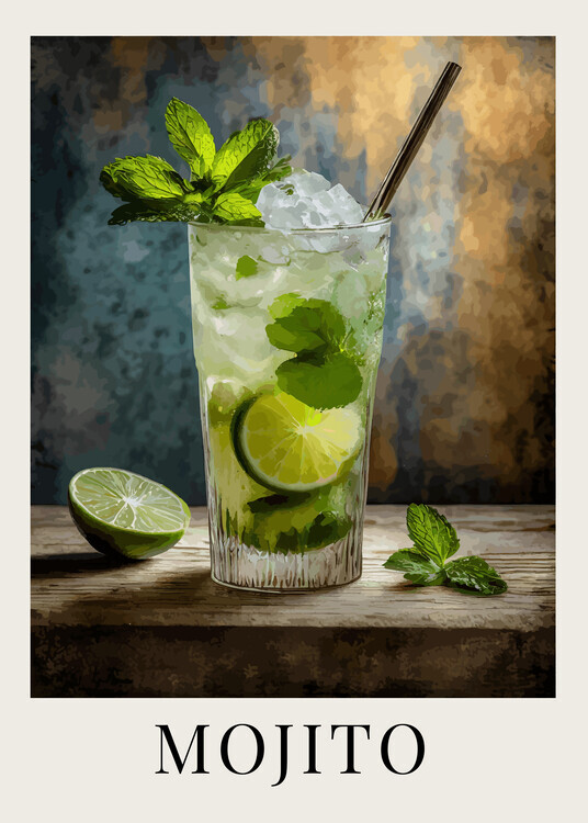 Andreas Magnusson Plakát, Obraz - Mojito, Andreas Magnusson, 30 × 40 cm