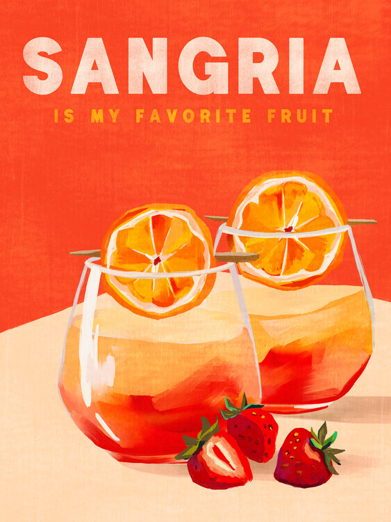 The Whiskey Ginger Plakát, Obraz - Sangria, The Whiskey Ginger, 30 × 40 cm