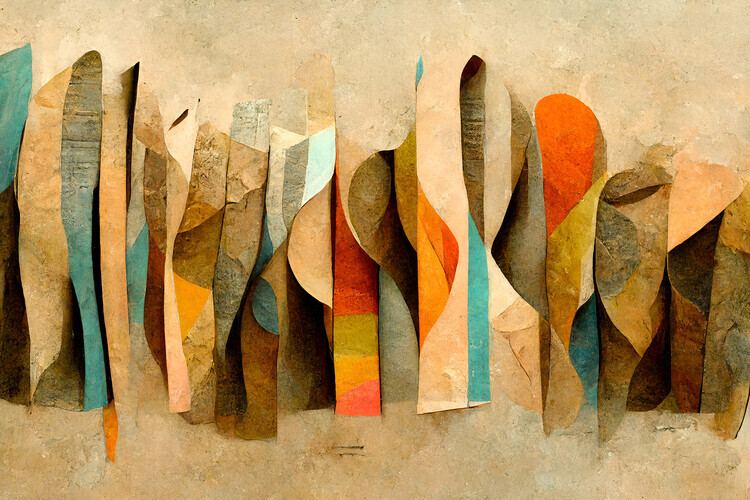 Treechild Plakát, Obraz - Curved Kaleidoscope, Treechild, 40 × 26.7 cm